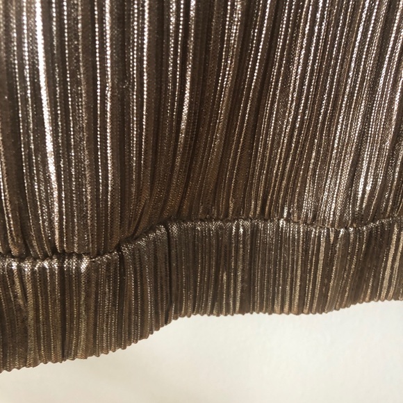 Silver Metallic Textured Bomber Jacket Small - Picture 5 of 7